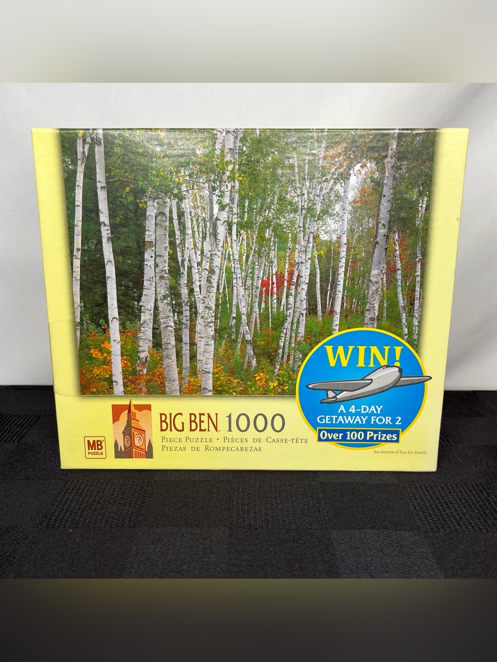 NEW-Vintage Milton Bradley Big Ben 1000 Jigsaw Puzzle-Autumn Forest